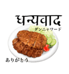 国産鶏のチキンカツ【ヒンディー語】（個別スタンプ：6）