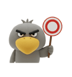 目ヂカラ強め☆冬のハシビロコウ（個別スタンプ：9）