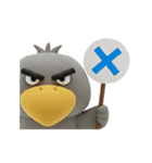 目ヂカラ強め☆冬のハシビロコウ（個別スタンプ：23）