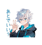 パーカー男子★連絡と日程調整（個別スタンプ：28）