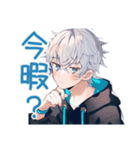 パーカー男子★連絡と日程調整（個別スタンプ：35）