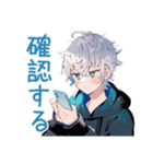 パーカー男子★連絡と日程調整（個別スタンプ：36）