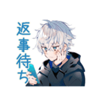 パーカー男子★連絡と日程調整（個別スタンプ：38）