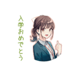 社畜ちゃん★年中使えるお仕事敬語（個別スタンプ：17）