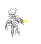 はじめてかいたどうぶつさん（個別スタンプ：3）