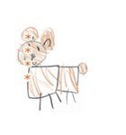 はじめてかいたどうぶつさん（個別スタンプ：8）