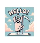 瞑想する死神（個別スタンプ：2）