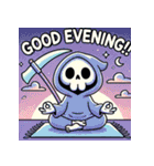 瞑想する死神（個別スタンプ：4）