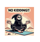 瞑想する死神（個別スタンプ：5）