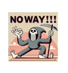 瞑想する死神（個別スタンプ：8）