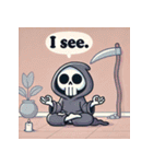 瞑想する死神（個別スタンプ：17）