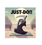 瞑想する死神（個別スタンプ：18）