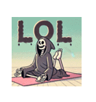 瞑想する死神（個別スタンプ：20）