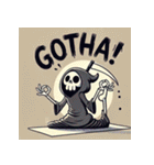 瞑想する死神（個別スタンプ：22）