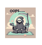 瞑想する死神（個別スタンプ：24）