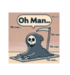 瞑想する死神（個別スタンプ：28）