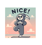 瞑想する死神（個別スタンプ：32）