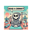 瞑想する死神（個別スタンプ：39）