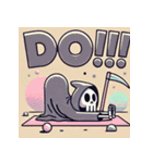 瞑想する死神（個別スタンプ：40）