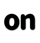 アルファベット小文字黒色のスタンプ N（個別スタンプ：31）