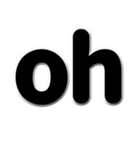 アルファベット小文字黒色のスタンプ N（個別スタンプ：32）