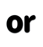 アルファベット小文字黒色のスタンプ N（個別スタンプ：34）