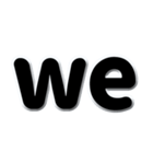 アルファベット小文字黒色のスタンプ N（個別スタンプ：38）