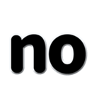 アルファベット小文字黒色のスタンプ N（個別スタンプ：39）