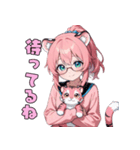 ゆるかわネコ耳メガネちゃん（個別スタンプ：25）