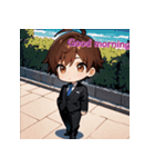 プチ男子の感情100%の日常！英語ver.3（個別スタンプ：2）