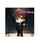 プチ男子の感情100%の日常！英語ver.3（個別スタンプ：7）