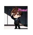 プチ男子の感情100%の日常！英語ver.3（個別スタンプ：8）