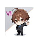 プチ男子の感情100%の日常！英語ver.3（個別スタンプ：12）