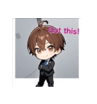 プチ男子の感情100%の日常！英語ver.3（個別スタンプ：13）