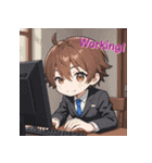 プチ男子の感情100%の日常！英語ver.3（個別スタンプ：24）