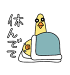冬は寒いから体調を気にするひよこ人間ぴよ（個別スタンプ：20）