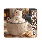 大人可愛いデザイン年賀状♡年末年始（個別スタンプ：21）