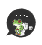 アカメアマガエルの吹き出しスタンプ（個別スタンプ：23）