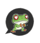 アカメアマガエルの吹き出しスタンプ（個別スタンプ：32）