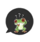 アカメアマガエルの吹き出しスタンプ（個別スタンプ：33）