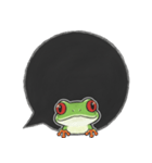 アカメアマガエルの吹き出しスタンプ（個別スタンプ：34）