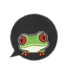 アカメアマガエルの吹き出しスタンプ（個別スタンプ：40）