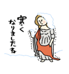 名画、ことしもおつかれさま:pocaママ（個別スタンプ：20）