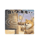 柴犬の年中使えるスタンプ（個別スタンプ：3）