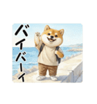 柴犬の年中使えるスタンプ（個別スタンプ：24）