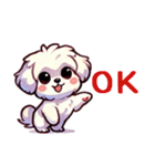 一年使えるマルチーズ（個別スタンプ：1）