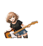 Live on！！歌って弾いてギター女子！（個別スタンプ：9）