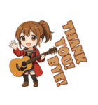 Live on！！歌って弾いてギター女子！（個別スタンプ：31）