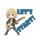 Live on！！歌って弾いてギター女子！（個別スタンプ：35）
