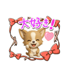 チワワ 犬スタンプ（3D）冬・あけおめ（個別スタンプ：24）